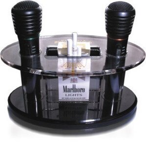 KTV Microphone Rack Cigarette Holder Acrylic Microphone Rack Boutique Multi-Functional Display Rack Microphone Shelf