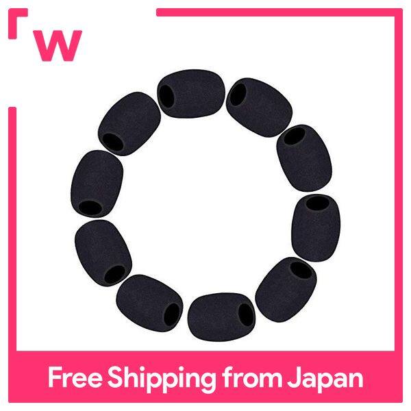 ZOYUBS Total Length 30mm Headset Pin Microphone Income Cover Mini Windshield Microphone Windshield Microphone Sponge Inner Diameter 8mm Microphone Sponge Windproof Cover High Density Microphone Sponge