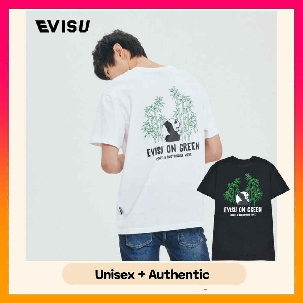 Evisu Korea Loose Fit Back Panda T shirt