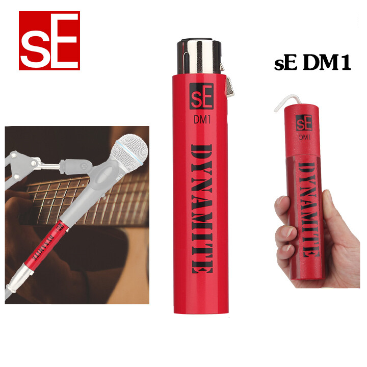 sE DM1 word amplifier professional microphone signal amplifier hand-held dynamic microphone gain front noise reduction card amplifier wired microphone signal booster