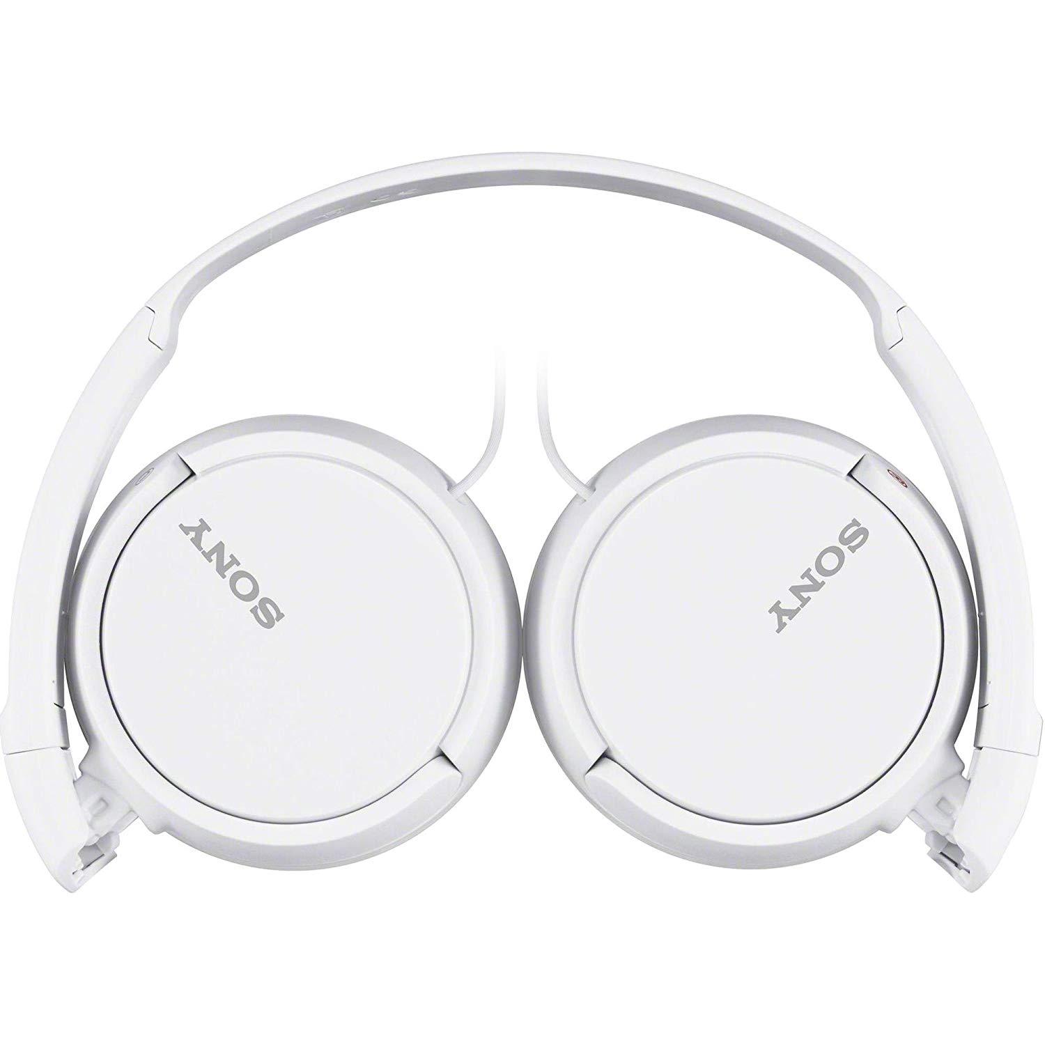 Sony MDR-ZX110 Wired On-Ear Headphones Foldable Earphone Headset Earpiece (1 Year Warranty)