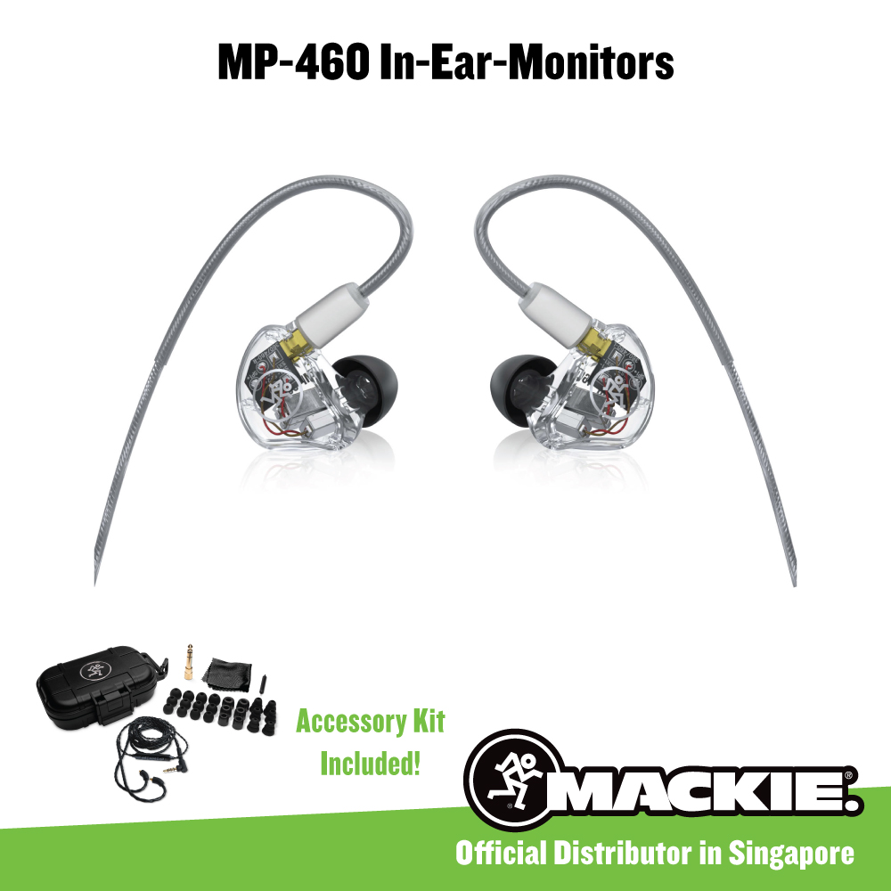 Mackie MP-460 Quad Balanced Armature Professional In-Ear Monitors Earphones
