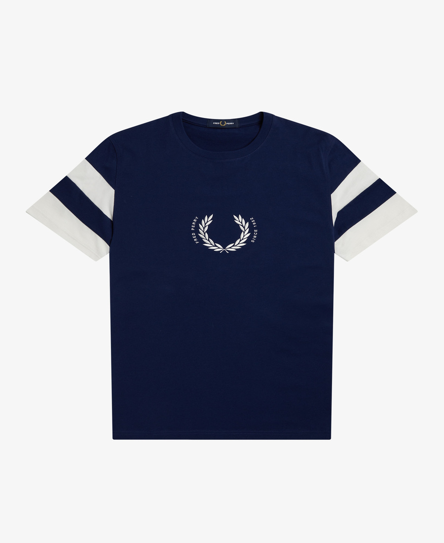 Fred Perry M4648 Bold Stripe T-Shirt (Black / White)