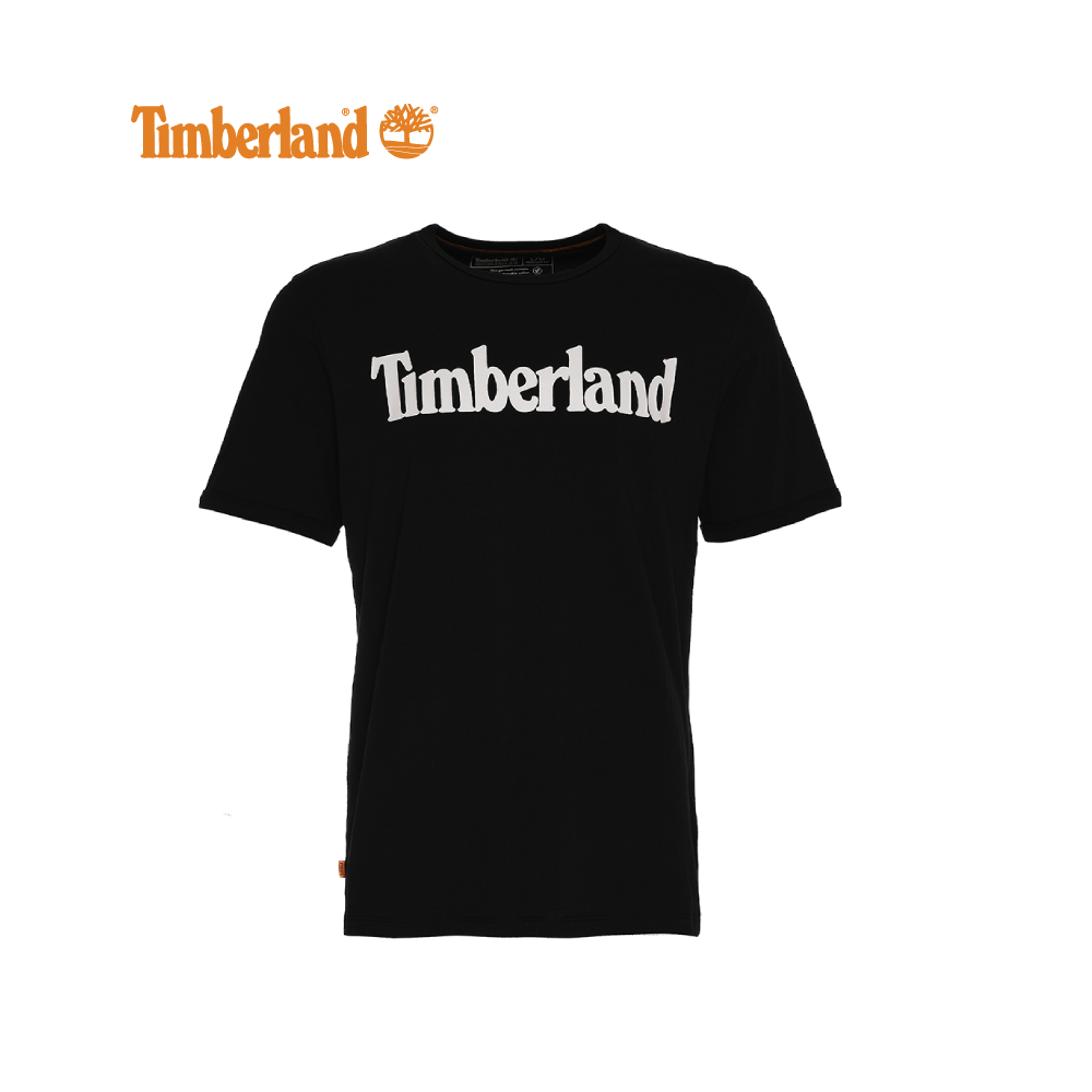 Timberland All Gender Short-Sleeve Logo T-Shirt Black